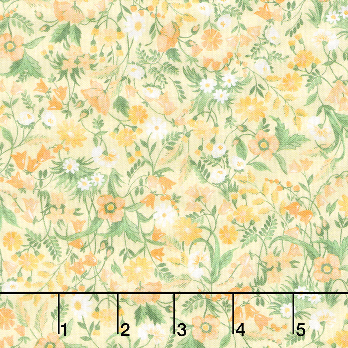 Fabric Market - Packed Mixed Florals Summertime Yardage