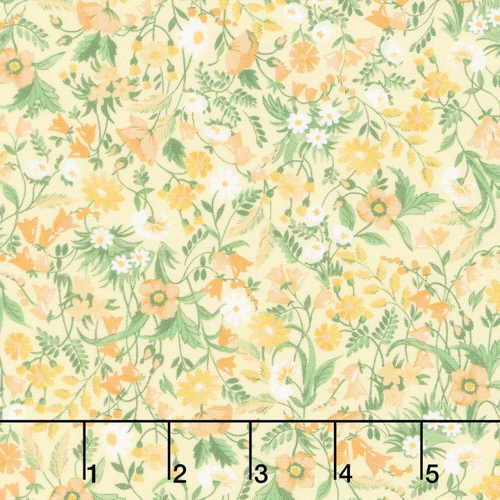 Fabric Market - Packed Mixed Florals Summertime Yardage