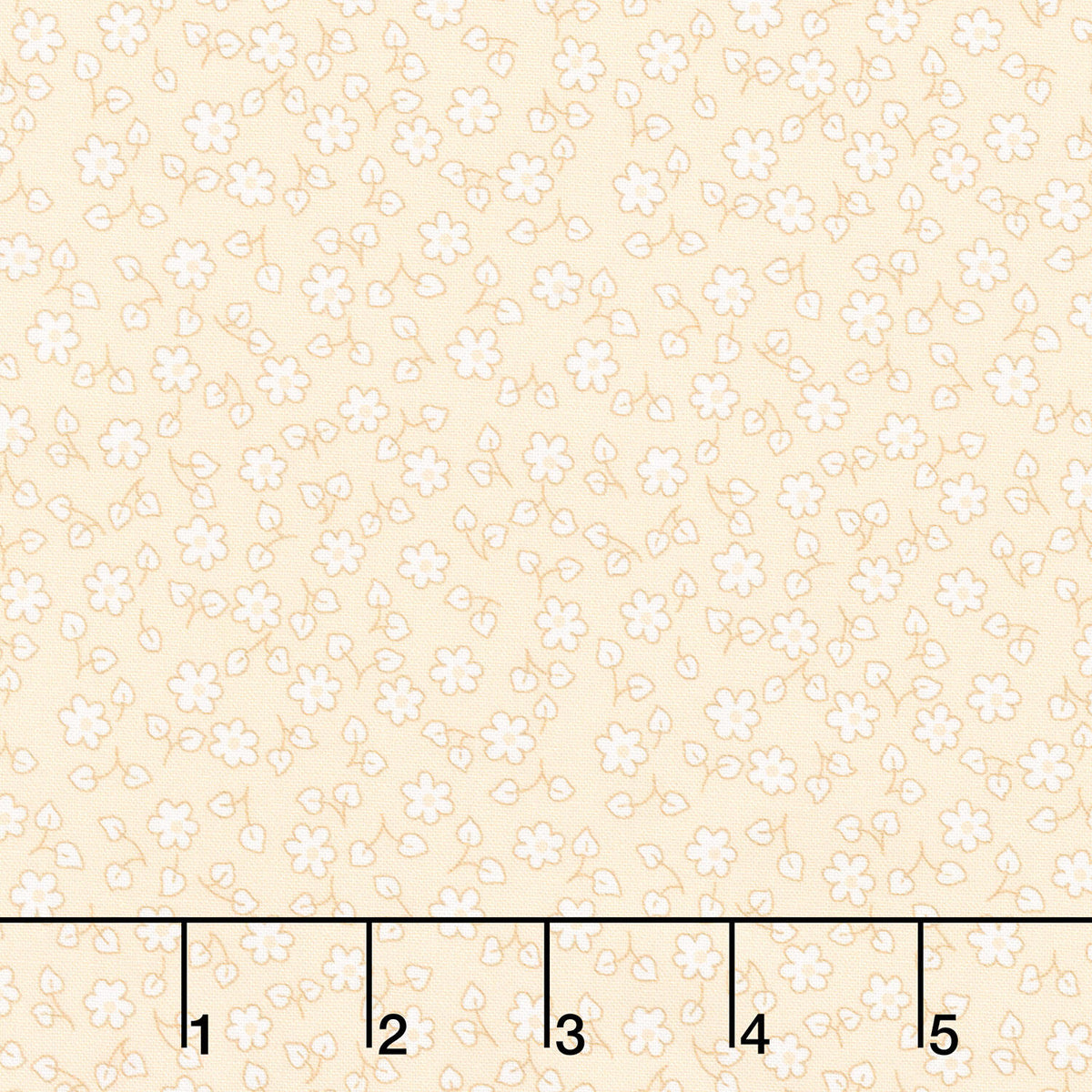 Fabric Market - Ditsy Floral Vanilla Yardage
