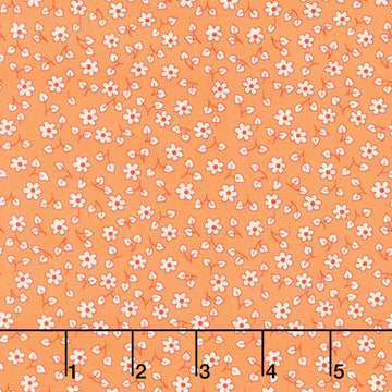 Fabric Market - Ditsy Floral Nectarine Yardage