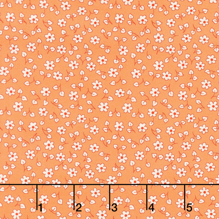 Fabric Market - Ditsy Floral Nectarine Yardage
