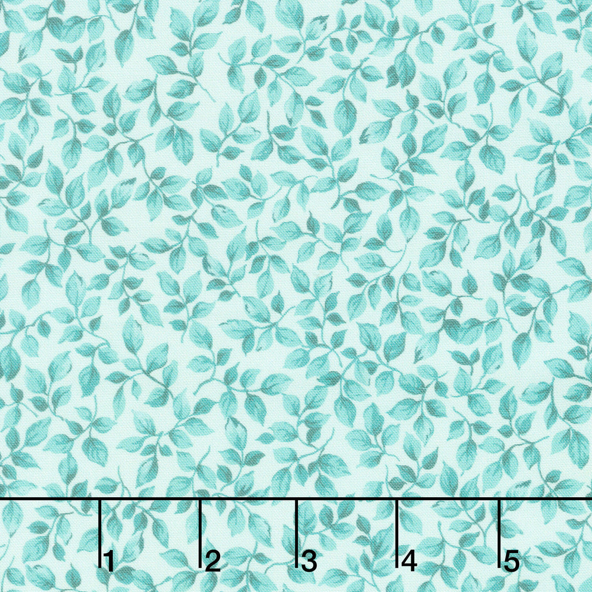 Fabric Market - Packed Leaves Sea Glass Yardage