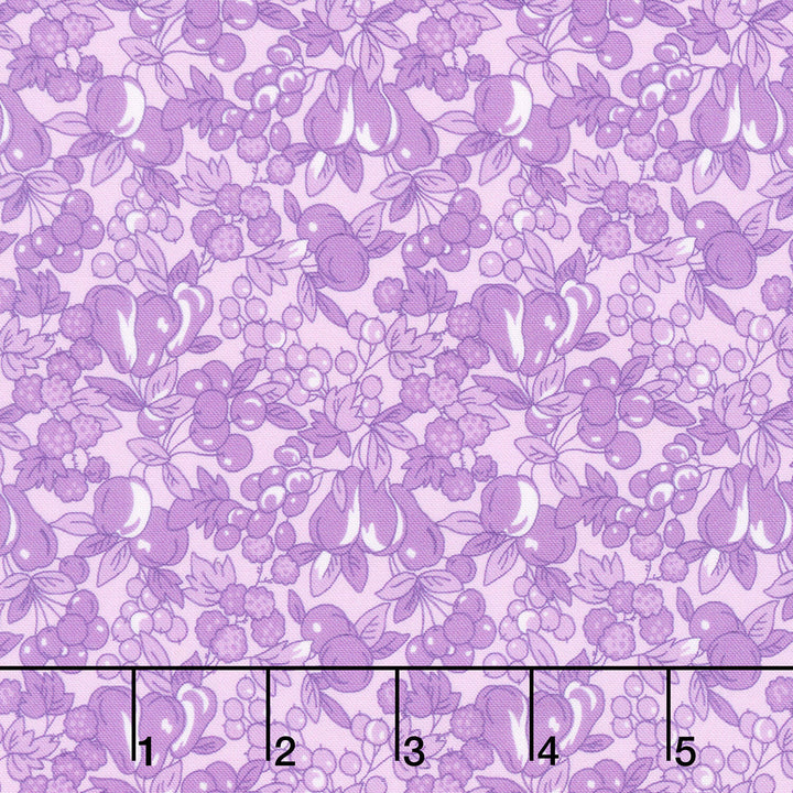 Fabric Market - Packed Leaves And Fruits Wisteria Yardage