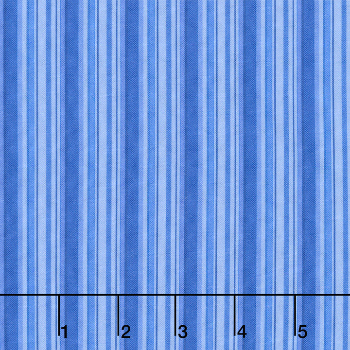 Fabric Market - Stripe Blueberry Yardage