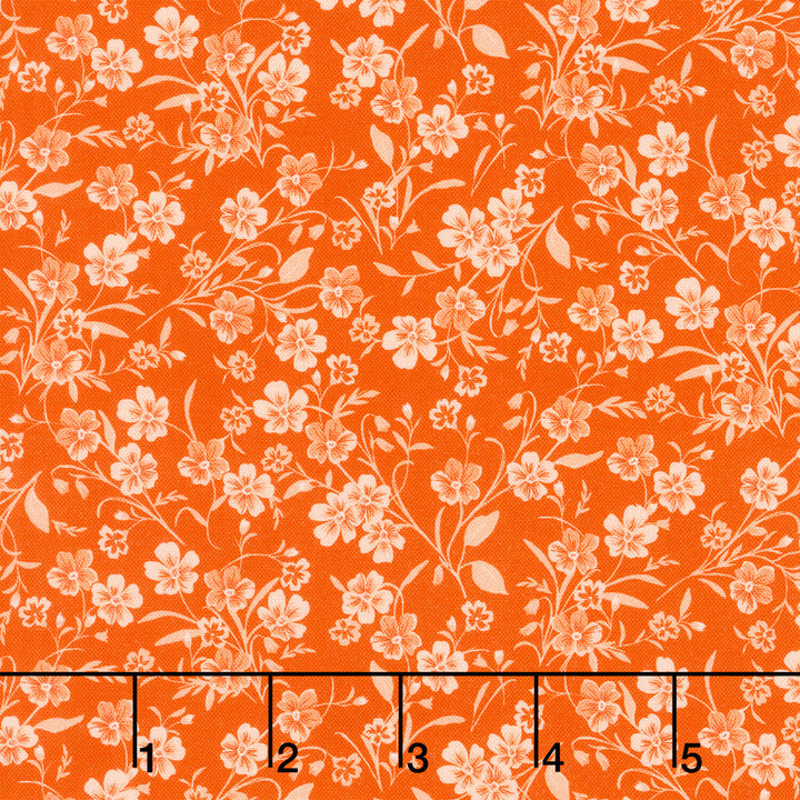 Fabric Market - Tonal Stemmed Florals Sienna Yardage