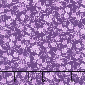 Fabric Market - Tonal Stemmed Florals Crocus Yardage