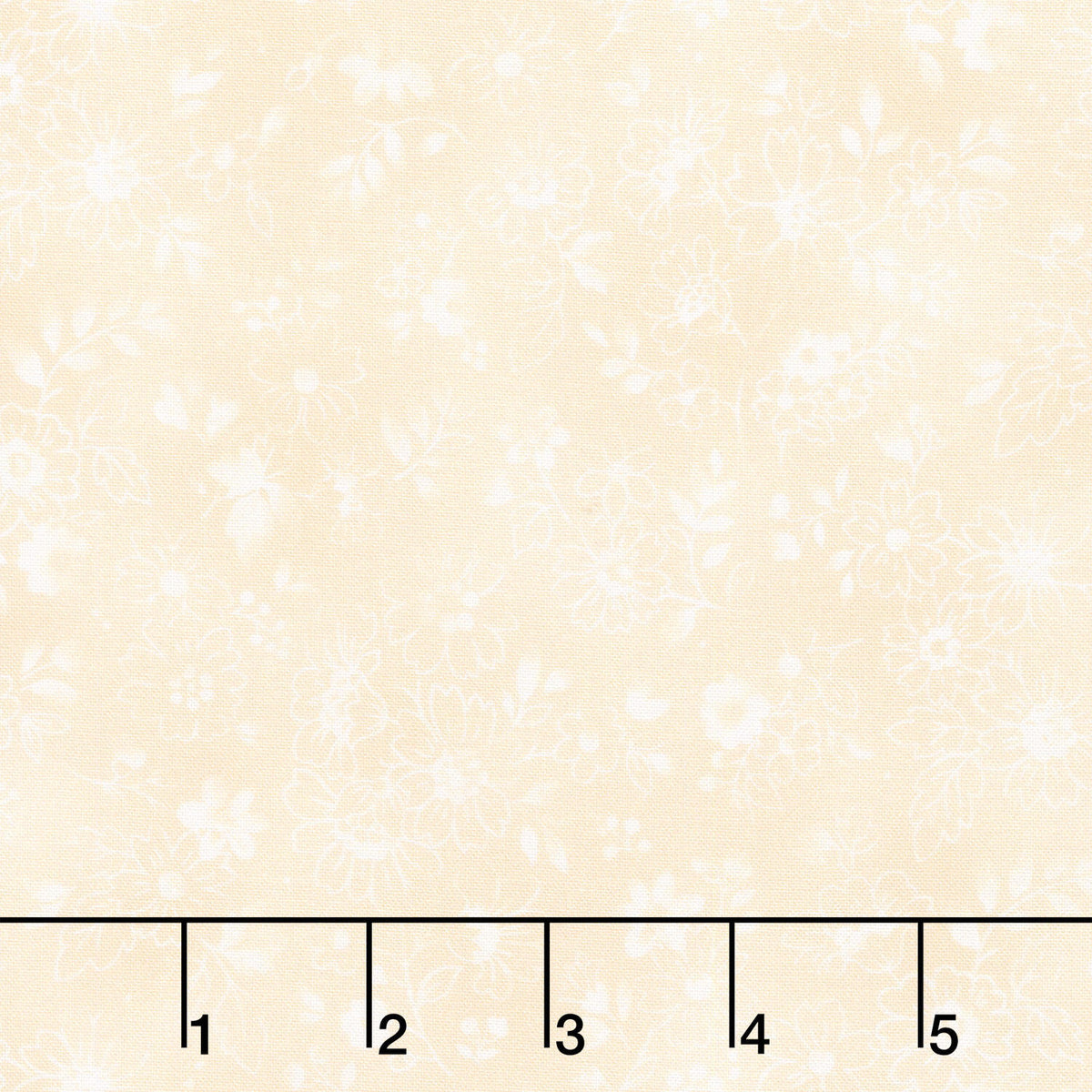Fabric Market - Tonal Florals Vanilla Yardage