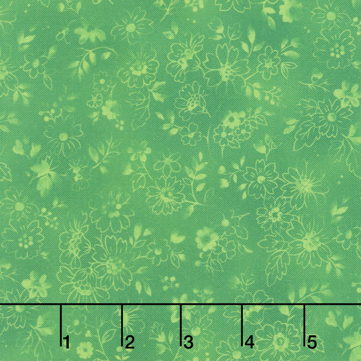 Fabric Market - Tonal Florals Zucchini Yardage