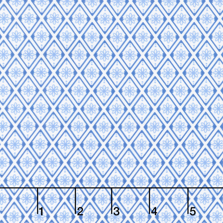 Fabric Market - Diamond Flower Ice Yardage
