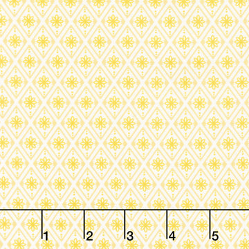 Fabric Market - Diamond Flower Sunshine Yardage