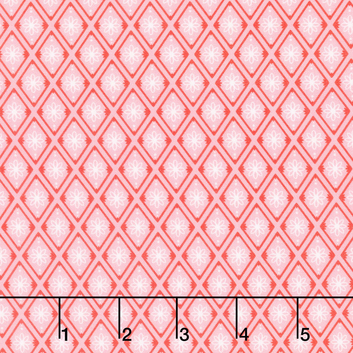 Fabric Market - Diamond Flower Honeysuckle Yardage