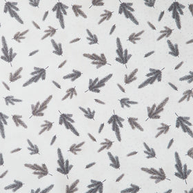 Holiday Flourish - Forest Glen Pine Sprigs Blanc Metallic Yardage
