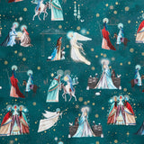 Star of Wonder - Nativity Teal Metallic Yardage