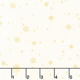 Star of Wonder - Stars Ivory Metallic Yardage