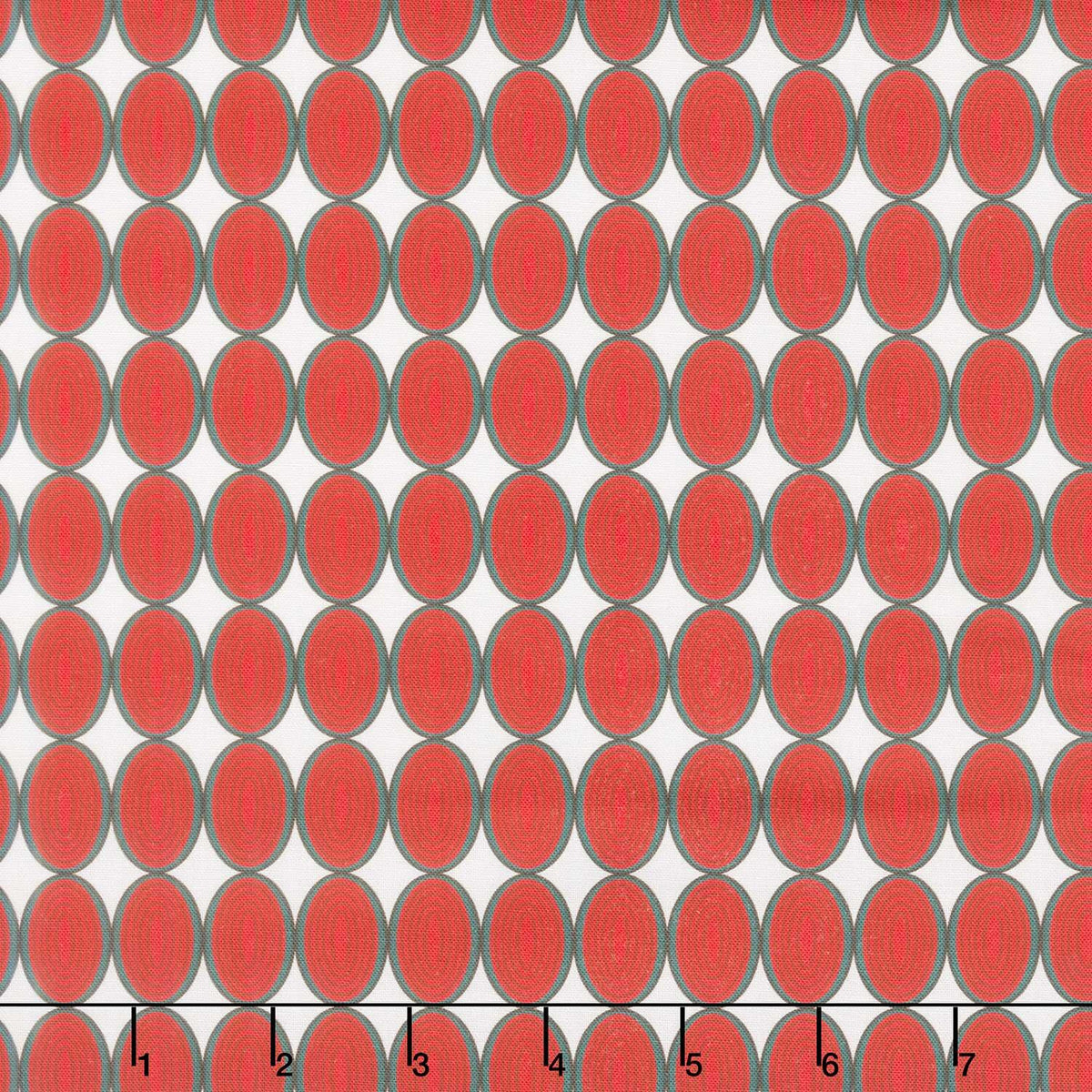 Holiday Nutcracker Collection - Ovals Cranberry Yardage