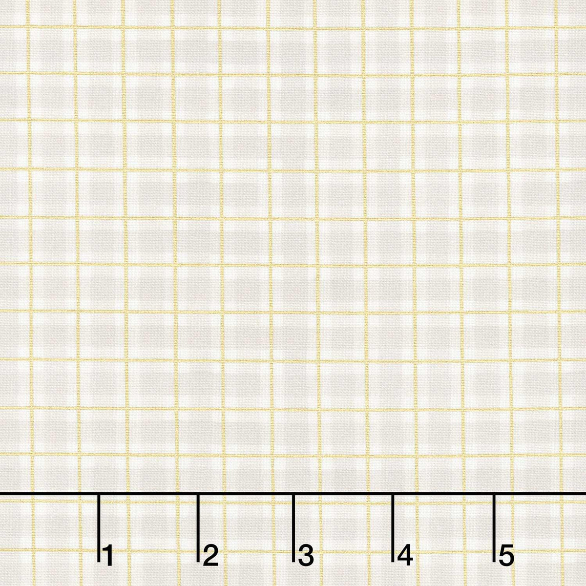 Hello Fall - Plaid Mushroom Metallic Yardage