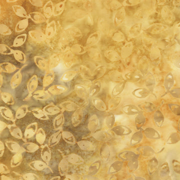 Nature Walk Batik - Petals Gold Yardage