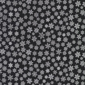 Holiday Charms - Snowflakes Onyx Yardage