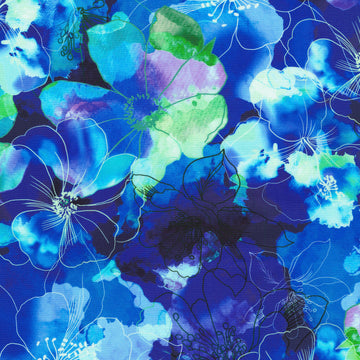 Artful Blooms - Floral Hyacinth Yardage