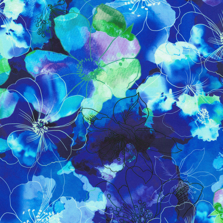 Artful Blooms - Floral Hyacinth Yardage