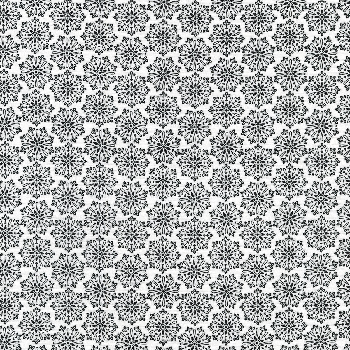 Blackout - Snowflake Snow Yardage