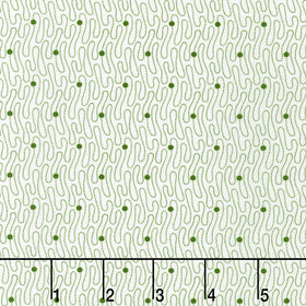 Cascading Flowers - Green Yardage