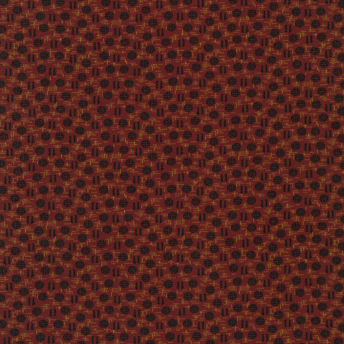 Dakota Threads - Dots and Dashes Maroon Yardage