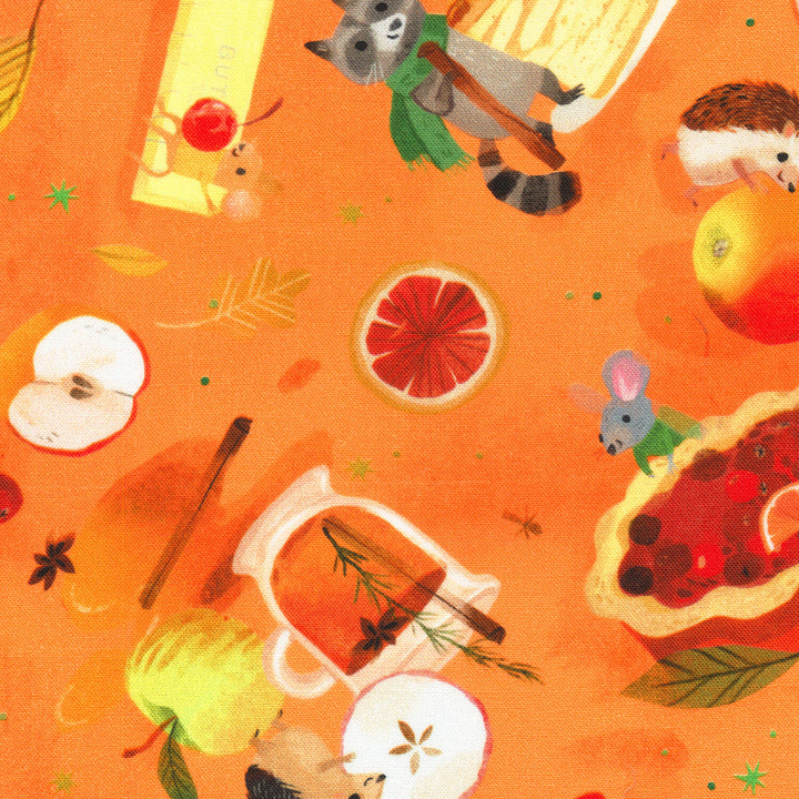 Forest Feast - Critter's Dessert Pumpkin Yardage