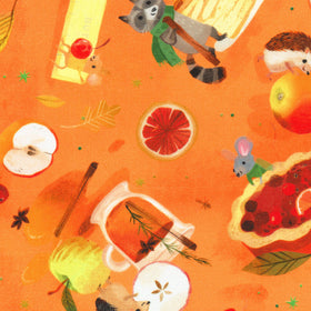 Forest Feast - Critter's Dessert Pumpkin Yardage