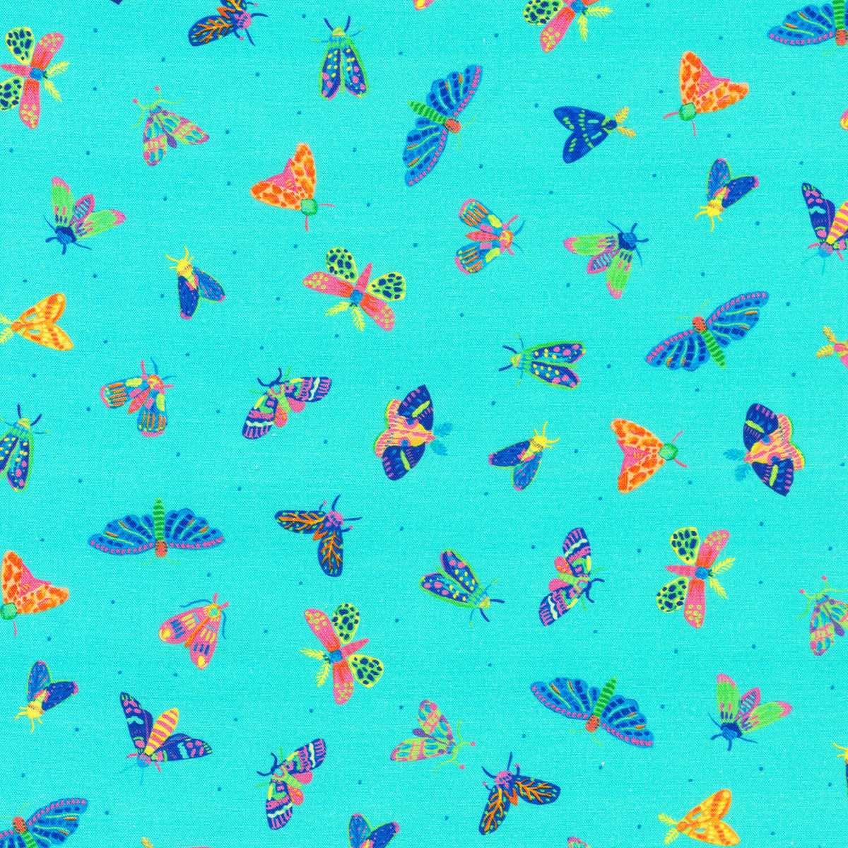 Garden Lights - Turquoise Yardage