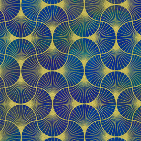 Golden Vibes - Fans Peacock Yardage