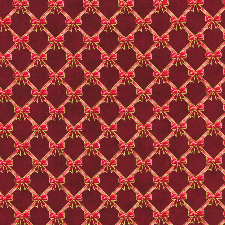Holiday Flourish - Festive Finery - Cranberry Yardage