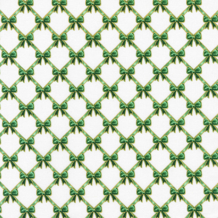 Holiday Flourish - Festive Finery Bows Pine Yardage