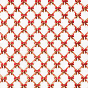 Holiday Flourish - Festive Finery Bows Candy Cane Yardage