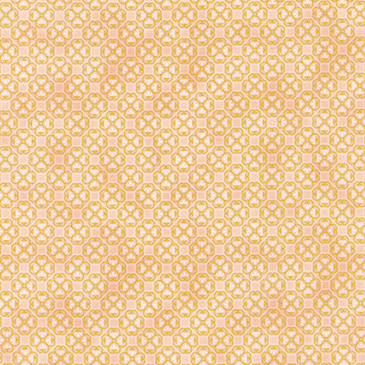 Imperial Collection: Honoka - Tiles Peach Metallic Yardage