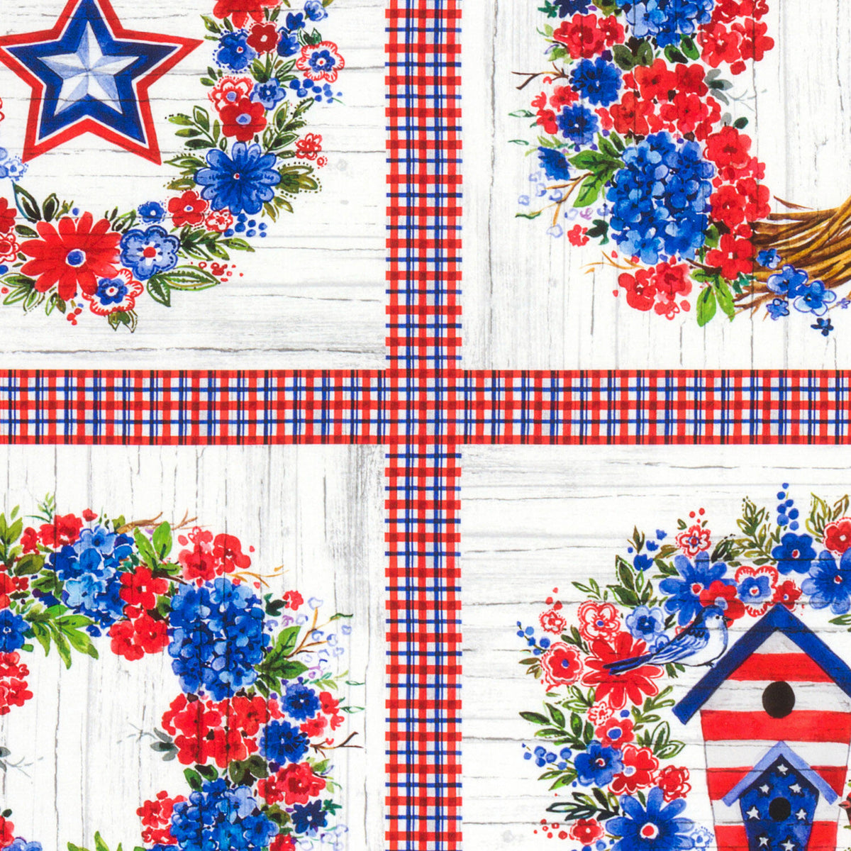 Independence Day - Wreath Americana Panel