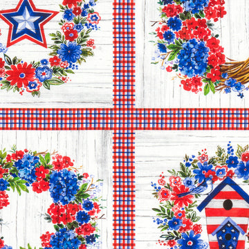 Independence Day - Wreath Americana Panel
