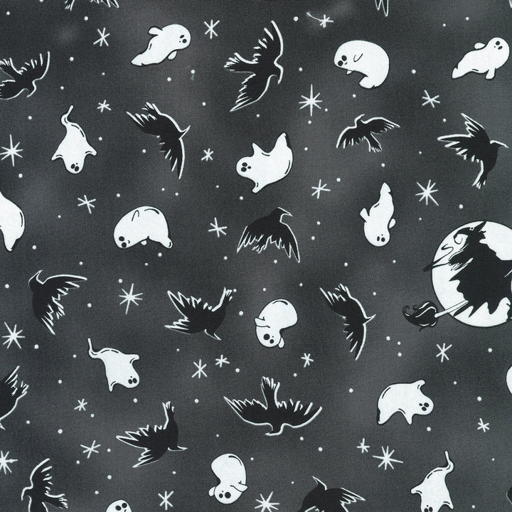 Lights Out - Ghosts and Crows Shadow Yardage