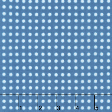 Shibori Blues - Dots Blue Yardage