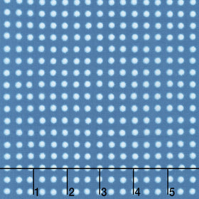 Shibori Blues - Dots Blue Yardage