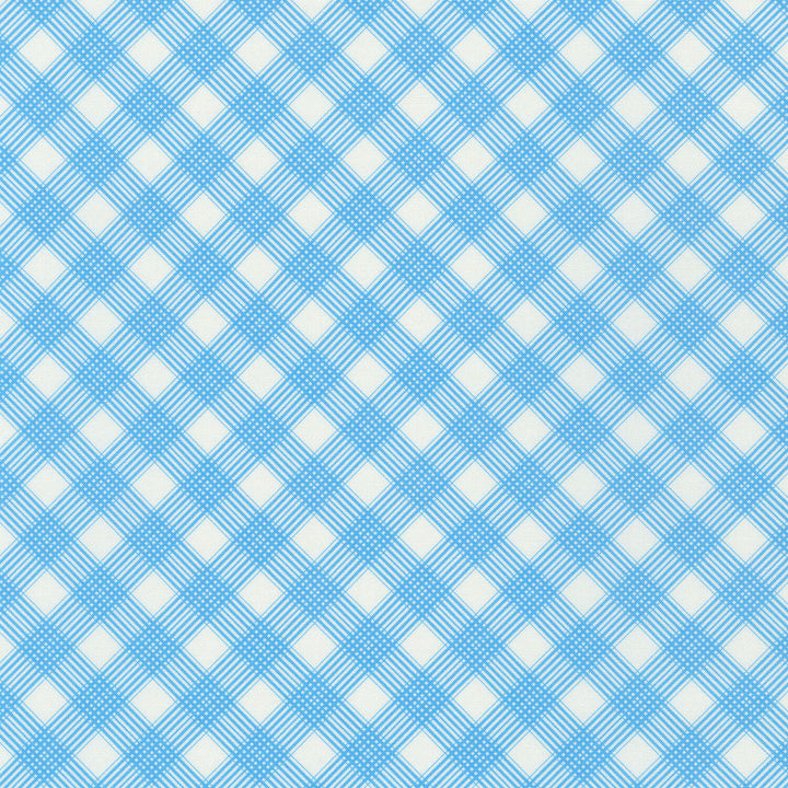 Daisy's Bluework - Plaid Yardage