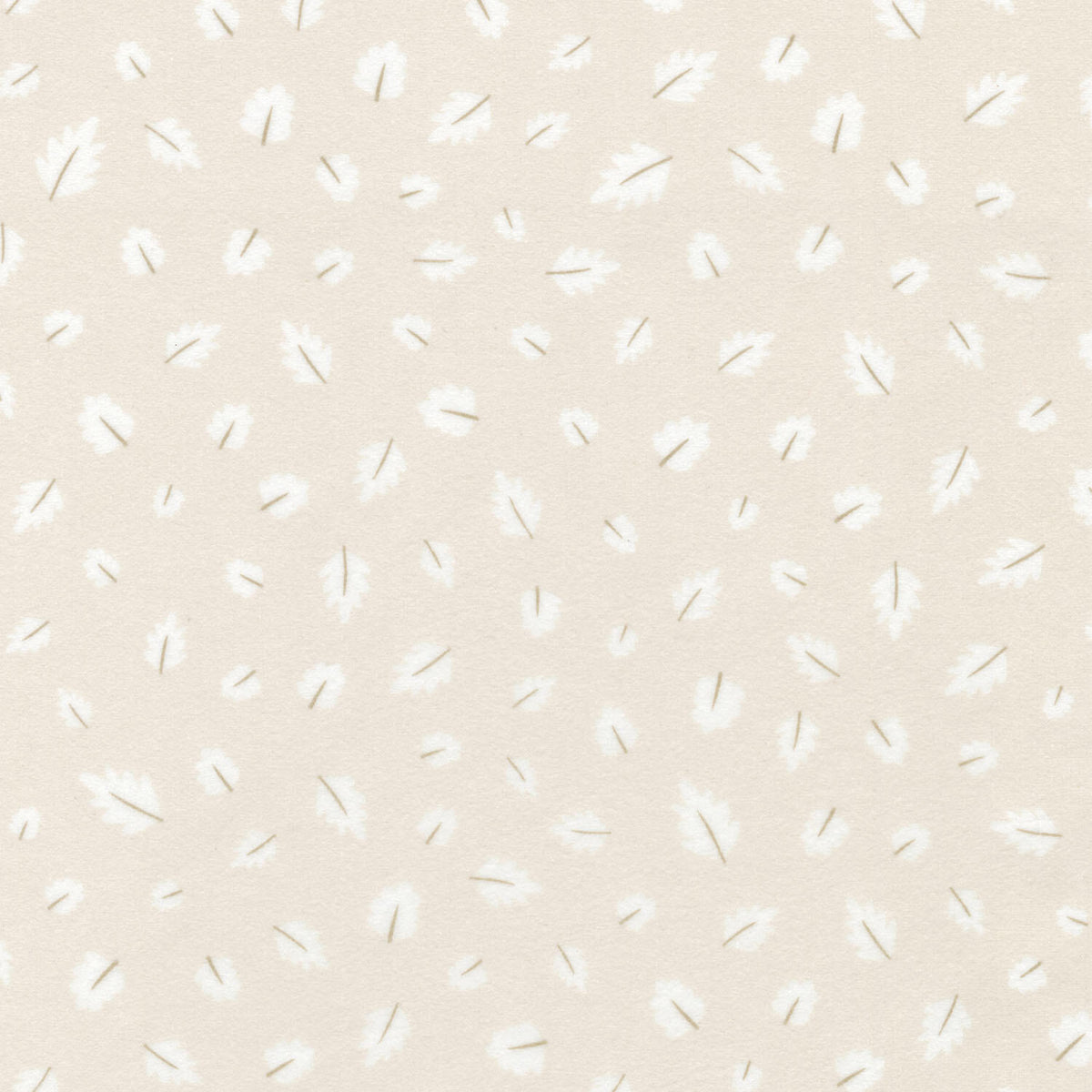 Gentle Night Flannel - Leaves Taupe Yardage
