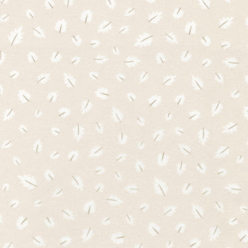 Gentle Night Flannel - Leaves Taupe Yardage