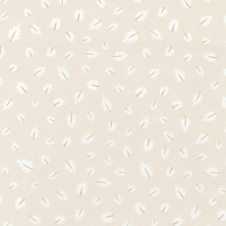 Gentle Night Flannel - Leaves Taupe Yardage
