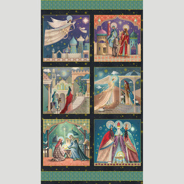 Star of Wonder - Nativity Scene Block Celebration Metallic Panel