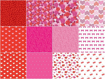 Sweetheart Blooms Fat Quarter Bundle - 12 Piece