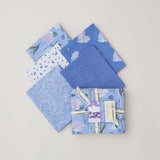 Blossoms & Bows Fat Quarter Bundle - Blue 5 Piece