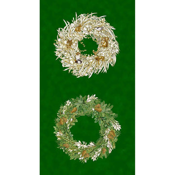 Holiday Flourish - Forest Glen Evergreen Colorstory Metallic Fat Quarter Bundle