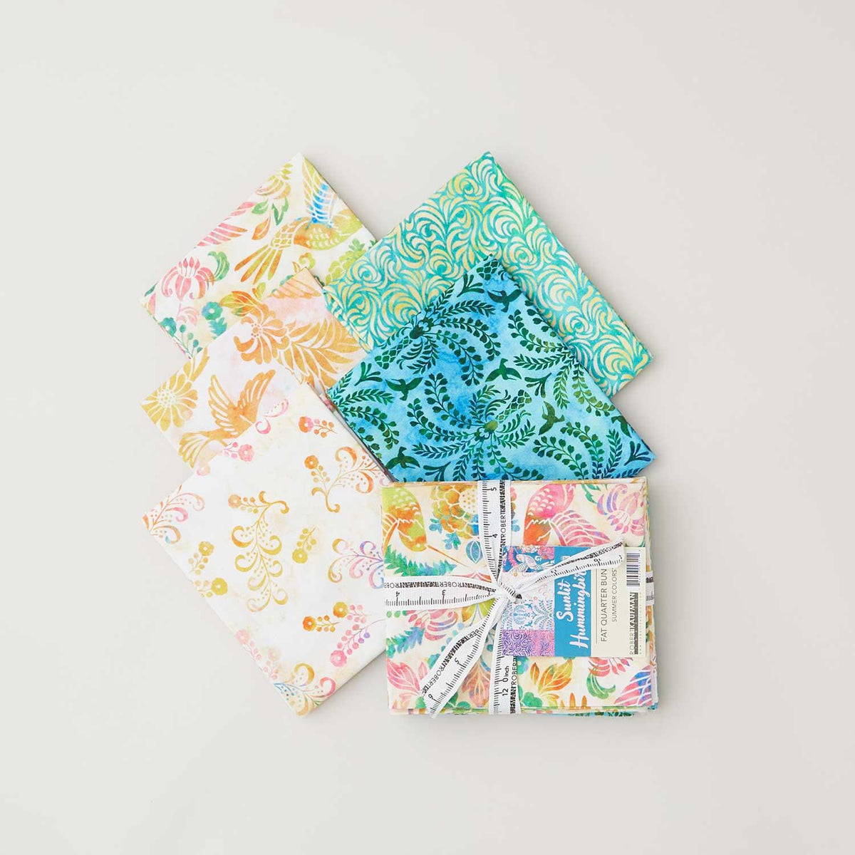 Sunlit Hummingbirds Summer Fat Quarter Bundle - 5 Pc