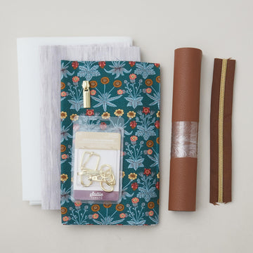 Mia Crossbody Bag Kit - Teal/Brown